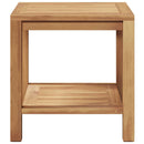 vidaXL Dohányzóasztal Barna 45 x 45 x 45 cm Tömör tíkfa