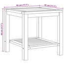 vidaXL Dohányzóasztal Barna 45 x 45 x 45 cm Tömör tíkfa