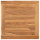 vidaXL Dohányzóasztal tárolóval Barna 45 x 45 x 45 cm Tömör Teakfa