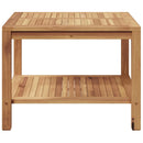 vidaXL Dohányzóasztal Barna 60 x 60 x 45 cm Tömör tíkfa