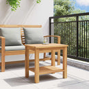 vidaXL Dohányzóasztal Barna 50 x 35 x 45 cm Tömör tíkfa