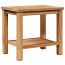 vidaXL Dohányzóasztal tárolóval Barna 50 x 35 x 45 cm Tömör Teakfa