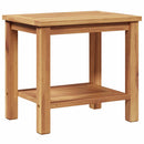 vidaXL Dohányzóasztal tárolóval Barna 50 x 35 x 45 cm Tömör Teakfa