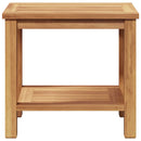 vidaXL Dohányzóasztal tárolóval Barna 50 x 35 x 45 cm Tömör Teakfa