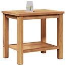 vidaXL Dohányzóasztal tárolóval Barna 50 x 35 x 45 cm Tömör Teakfa