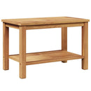 vidaXL Dohányzóasztal tárolóval Barna 70 x 40 x 45 cm Tömör Teakfa