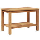 vidaXL Dohányzóasztal tárolóval Barna 70 x 40 x 45 cm Tömör Teakfa
