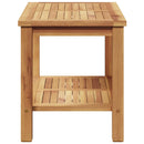 vidaXL Dohányzóasztal tárolóval Barna 70 x 40 x 45 cm Tömör Teakfa
