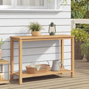 vidaXL Dohányzóasztal tárolóval Barna 110 x 40 x 45 cm Tömör tíkfa