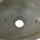 vidaXL Folyóköves mosdó Világosszürke (30-37) x (25-30) x 12 cm