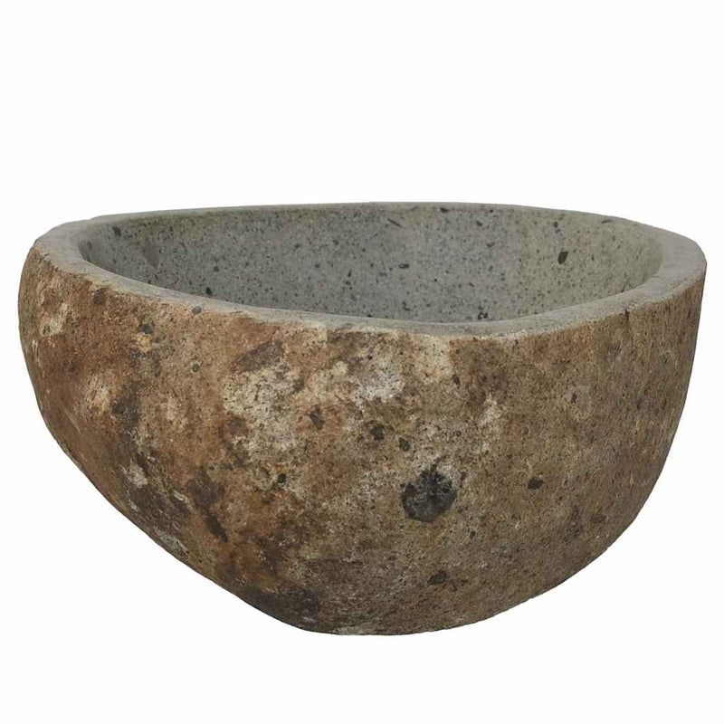 vidaXL Mosdó Világosszürke (30-37) x (25-30) x 12 cm Folyami kő