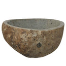 vidaXL Folyóköves mosdó Világosszürke (30-37) x (25-30) x 12 cm