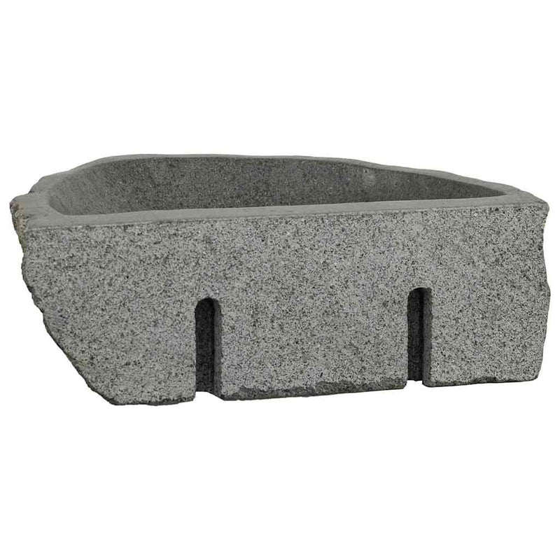 vidaXL Fali mosdó Szürke (30-37) x (25-30) x 12 cm Folyami kő