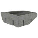 vidaXL Mosdó Szürke (30-37) x (30-37) x 12 cm Folyami kő