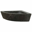 vidaXL Mosdó Szürke (38-45) x (38-45) x 12 cm Folyami kő