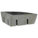 vidaXL Mosdó Szürke (38-45) x (38-45) x 12 cm Folyami kő
