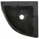 vidaXL Mosdó Szürke (38-45) x (38-45) x 12 cm Folyami kő