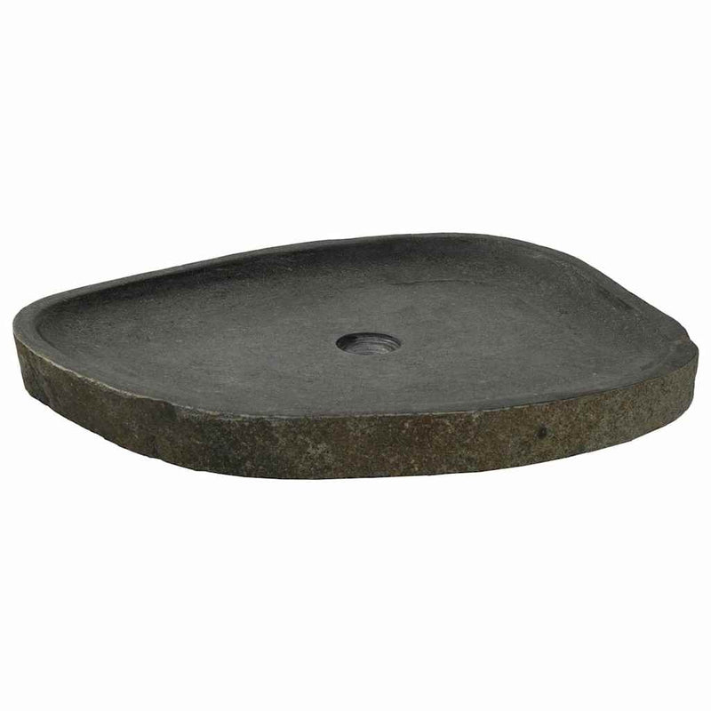 vidaXL Mosdó Szürke (55-65) x (40-50) x 6 cm Folyami kő