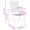 vidaXL Szék 2 pcs Barna 64.5 x 52 x 108 cm Tömör Teakfa