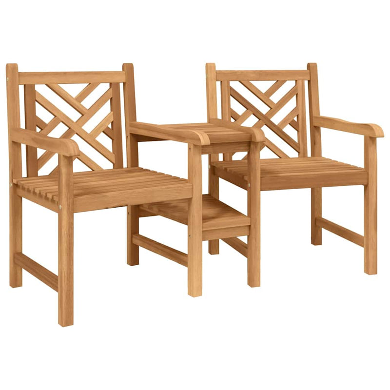 vidaXL Kültéri Székek Barna 152 x 63 x 89 cm Tömör tíkfa