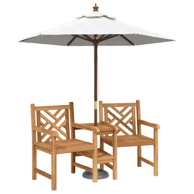 vidaXL Kültéri Székek Barna 152 x 63 x 89 cm Tömör tíkfa