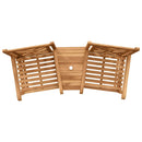 vidaXL Kültéri Székek Barna 152 x 63 x 89 cm Tömör tíkfa