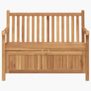 vidaXL Kerti pad tárolóval ajtóval 114 x 60 x 90 cm Tömör Teakfa