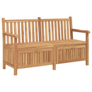 vidaXL Kerti pad tárolóval ajtóval 150 x 60 x 90 cm Tömör Teakfa