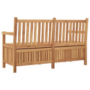 vidaXL Kerti pad tárolóval ajtóval 150 x 60 x 90 cm Tömör Teakfa
