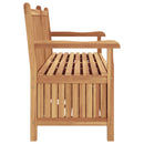 vidaXL Kerti pad tárolóval ajtóval 150 x 60 x 90 cm Tömör Teakfa