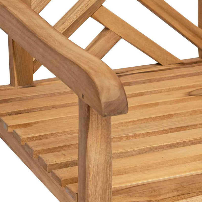 vidaXL Kerti székek 2 pcs Barna 58 x 60 x 90 cm Tömör tíkfa