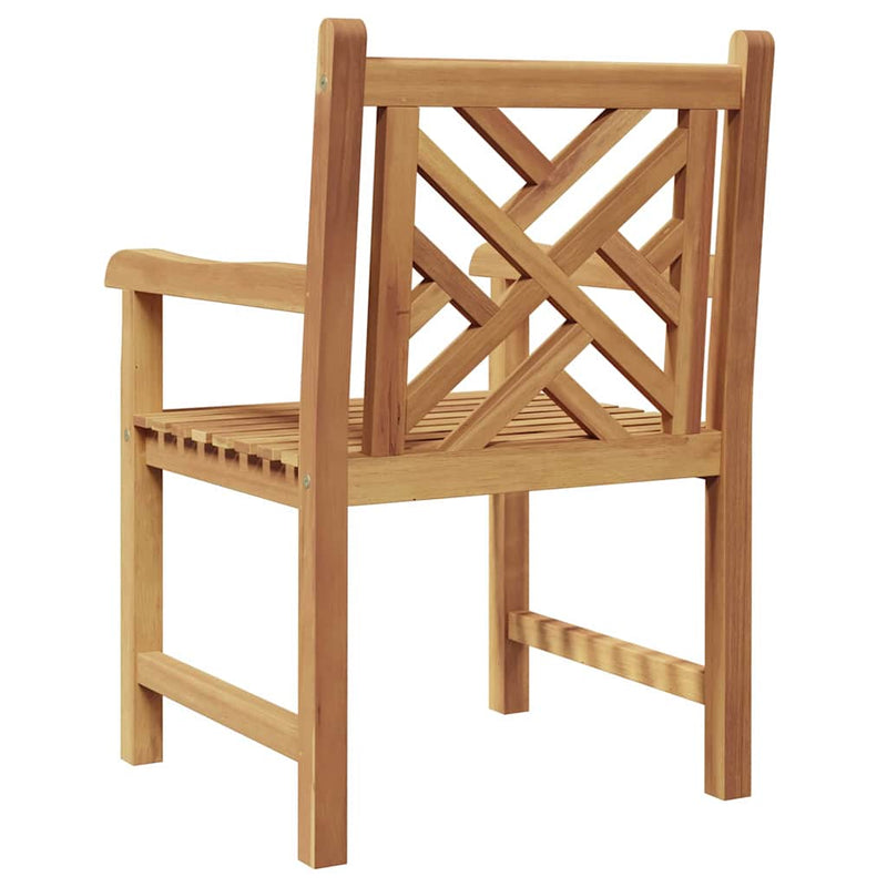 vidaXL Kerti székek 2 pcs Barna 58 x 60 x 90 cm Tömör tíkfa
