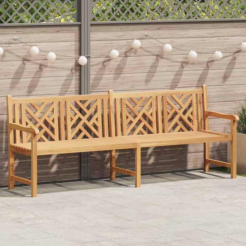 vidaXL Kerti pad Barna 228 x 60 x 90 cm Tömör tíkfa