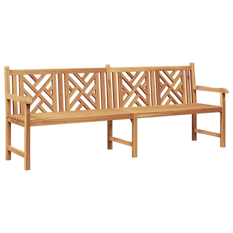 vidaXL Kerti pad Barna 228 x 60 x 90 cm Tömör tíkfa
