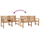 vidaXL pad Egyéb Barna 150 x 60 x 90 cm Tömör tíkfa