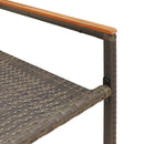 vidaXL Kerti összecsukható székek 2 pcs Szürke és Barna