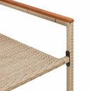 vidaXL Kerti összecsukható székek 2 pcs Krém és barna