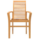 vidaXL Étkezőszék 2 pcs Barna 62 x 55 x 94 cm Tömör Teakfa