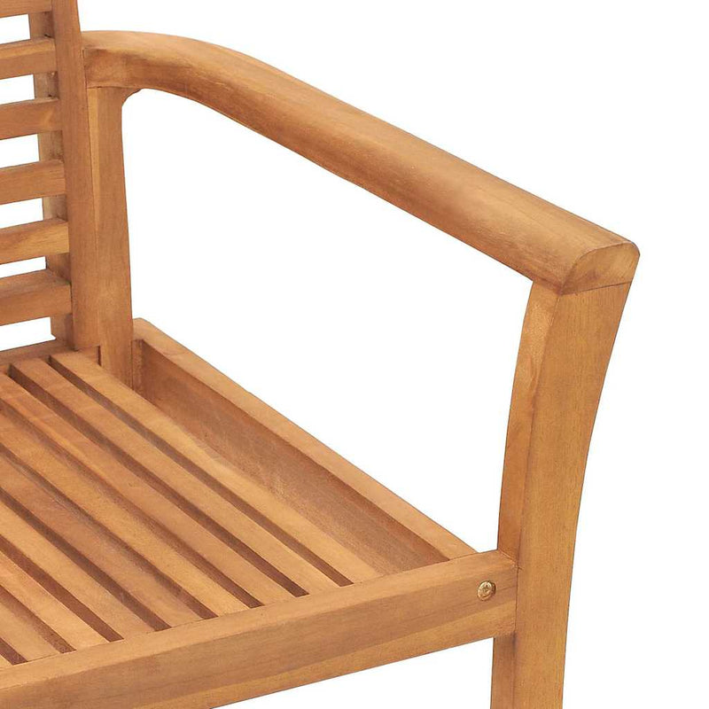 vidaXL Összecsukható Kerti Szék Barna 62.5 x 54.5 x 95.5 cm