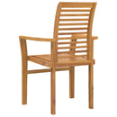 vidaXL Étkezőszék 4 pcs Barna 62 x 55 x 94 cm Tömör Teakfa