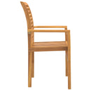 vidaXL Étkezőszék 4 pcs Barna 62 x 55 x 94 cm Tömör Teakfa