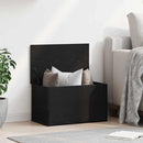 vidaXL Tároló Doboz tárolóval Fekete tölgy 60 x 35 x 35 cm Faanyag