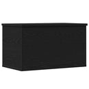 vidaXL Tároló Doboz tárolóval Fekete tölgy 60 x 35 x 35 cm Faanyag