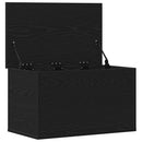 vidaXL Tároló Doboz tárolóval Fekete tölgy 60 x 35 x 35 cm Faanyag