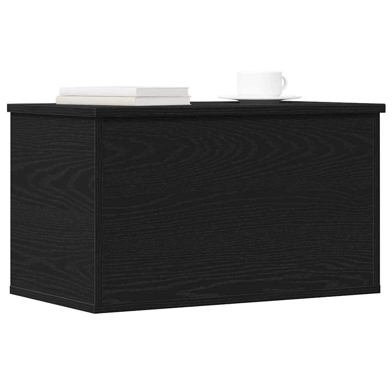 vidaXL Tároló Doboz tárolóval Musta tammi 60 x 35 x 35 cm Faanyag