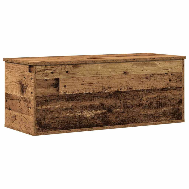 vidaXL Tároló Doboz tárolóval Régi fa 90 x 35 x 35 cm Faanyag