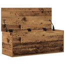 vidaXL Tároló Doboz tárolóval Öreg fa 90 x 35 x 35 cm Faanyag