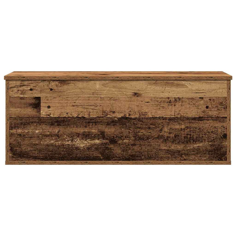 vidaXL Tároló Doboz tárolóval Régi fa 90 x 35 x 35 cm Faanyag