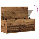 vidaXL Tároló Doboz tárolóval Öreg fa 90 x 35 x 35 cm Faanyag