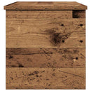 vidaXL Tároló Doboz tárolóval Öreg fa 90 x 35 x 35 cm Faanyag